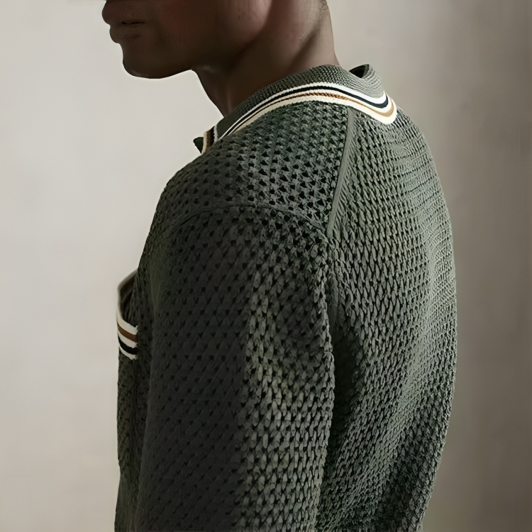 Textured Button-Up Cardigan