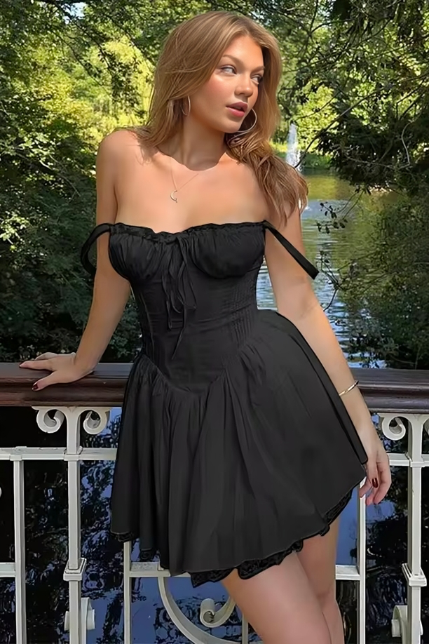 Floral Lace Corset Dress