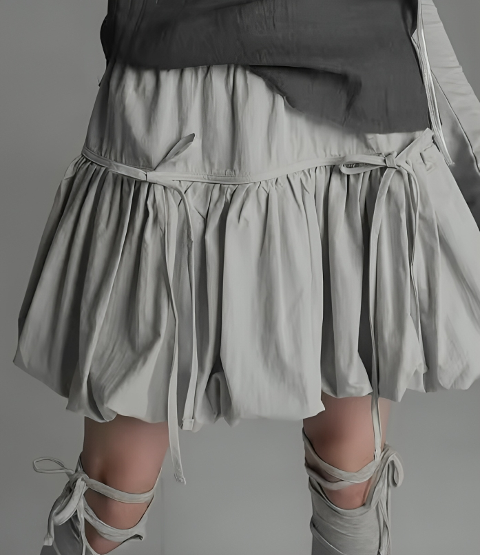 Grey Bubble Skirt