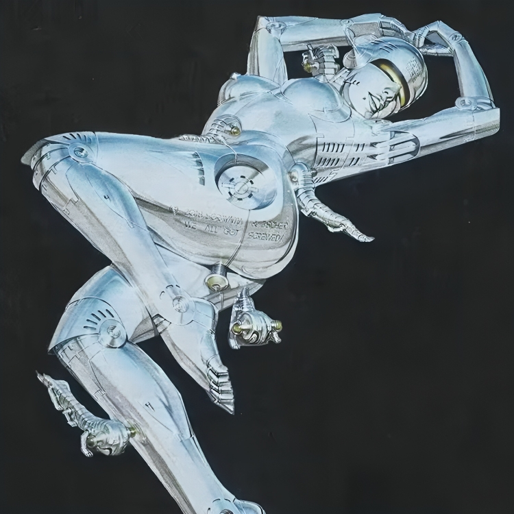 “AI ROBOT” Graphic Washed Tee