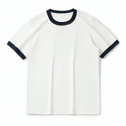 Casual Blank Ringer Tees