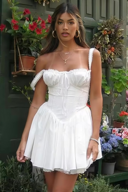 Floral Lace Corset Dress