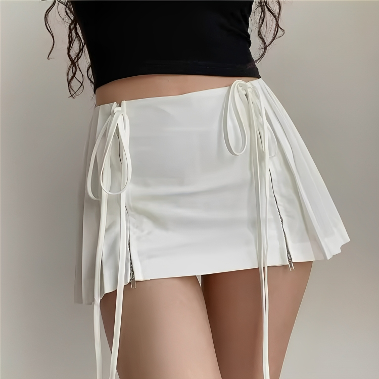 Shadow Lace Pleat Skirt